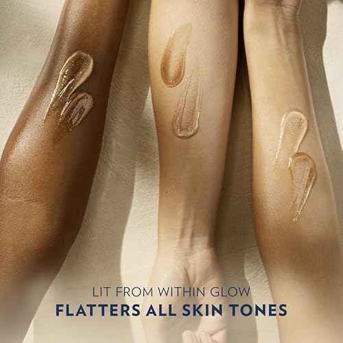 Vaseline Glazed and Glisten Sunlit Glow Body Gel Oil Vanilla Cocoa Shimmering with Ultra-Hydrating Lipids and 100% Pure Cocoa Butter, 6.8 Oz