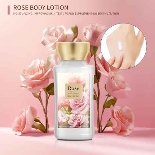 Portable Bath and Body Care Travel Set for Women & Girls, Rose 3PCS Set - Shower Gel, Body Lotion, Body Mist, Personal Body Care Gift Set for Birthday Mother's Valentine's Day Gifts for Her