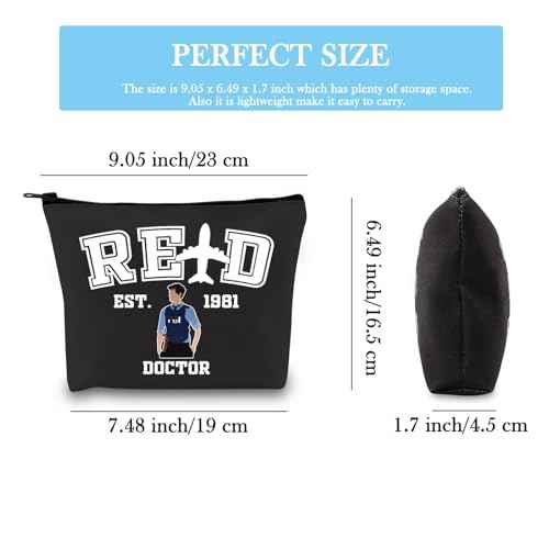 GJTIM TV Show Cosmetic Makeup Bag Docotr Character Fan Gift Doctor Gift Doctor Zipper Pouch(Doctor1981 Bag)
