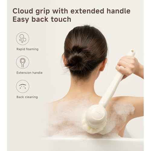 Electric Body Scrubber Bath Brush- for Exfoliating and Massage, IPX7 Waterproof for Showering, Cordless and Rechargeable, Spinning Skin Cleansing Brush with 5 Attachments