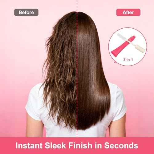 Hair Cactus Fruit 3-in-1 Hair Styling Cream & Flyaway Taming Wand ? Sleek Finish, Frizz Control, Edge Smoothing & Hair Shine | Natural Oils Formula | Lightweight, Non-Greasy, Travel Size Styling Stick