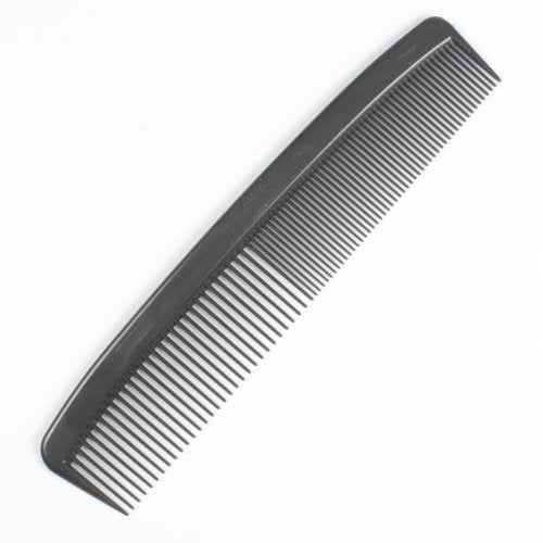 Dynarex Plastic Hair Comb, Fine & Extra Fine Teeth - 5-Inch, 12 Combs Per Bag, 20 Bags, Black - Premium Quality Grooming Accessories For Straightening, Styling, Parting & Detangling
