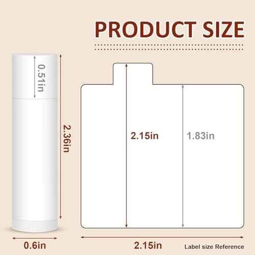 60 Pack Lip Balm Unlabeled, Natural Lip Balm Bulk Blank Tube, Personalized Lip Balms for Party Favors Adults and Bridal Shower Favors or Baby Shower Gifts-5 Flavors