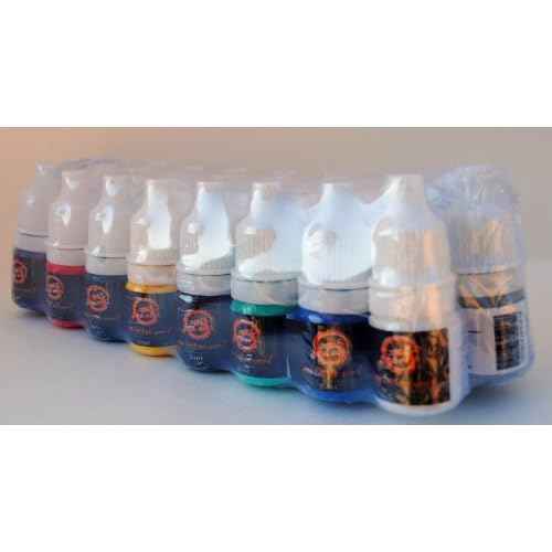 One Tattoo World Professional Tattoo Kit Ultimate Tattoo Mastery Kit: 2 Machines, Digital Power Supply, 15 Vibrant 5ml Inks, Grips, Needles, and More - OTW-KTB215A