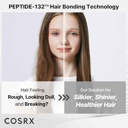 COSRX PEPTIDE 132 Hair Bond Repair Treatment - Deep Conditioner Hair Mask for Damaged, Dry Hair, Repairs Breakage & Split Ends with Collagen & Hyaluronic Acid, For All Hair Types ? 4.05 fl oz