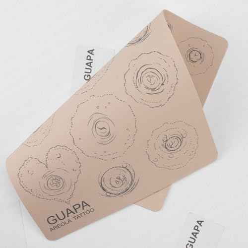3PCS 3D Silicone Areola Tattoo Practice Pads ? 1.5mm Thick Realistic Tattoo Nipple Training Tool for Areola Temporary Tattoo Training (3PCS Pink Pad)