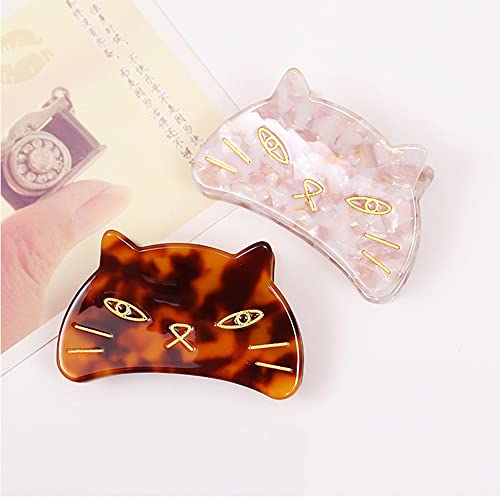 Cute Cat Hair Clips,Claw Clips for Girls,Acetate Hair Clips for Women,S4