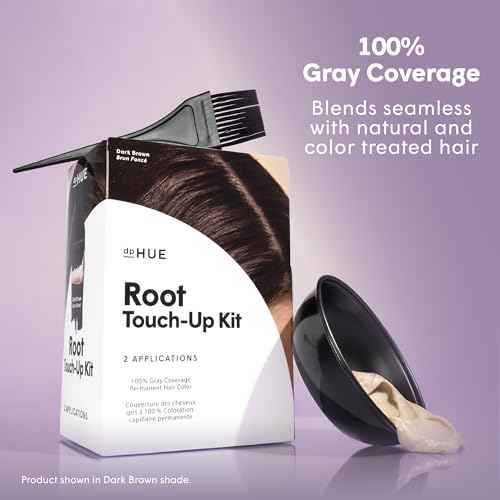 dpHUE Root Touch-Up Kit, Medium Brown - Permanent Hair Color for Gray Coverage - Includes Two Applications - Paraben, SLS & SLES Sulfate Free - Leaping Bunny Certified