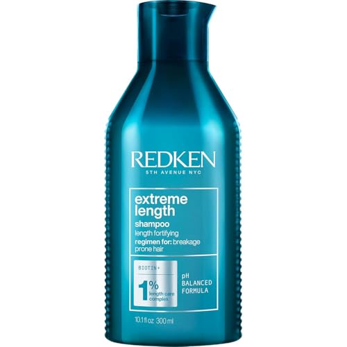 Redken Extreme Length Biotin Shampoo For Longer Hair ? Promotes Healthy Hair Growth, Strengthens Damaged Hair, Prevents Hair Breakage, Infused With Biotin ?