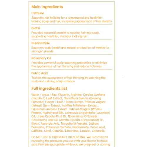SpoiledChild A22 Biotin Boost Hair + Scalp Serum - Biotin, Niacinamide, Rosemary Oil - Hair Growth, Thickening & Scalp Health - Vegan & Paraben-Free - 50 ml Refill Capsule