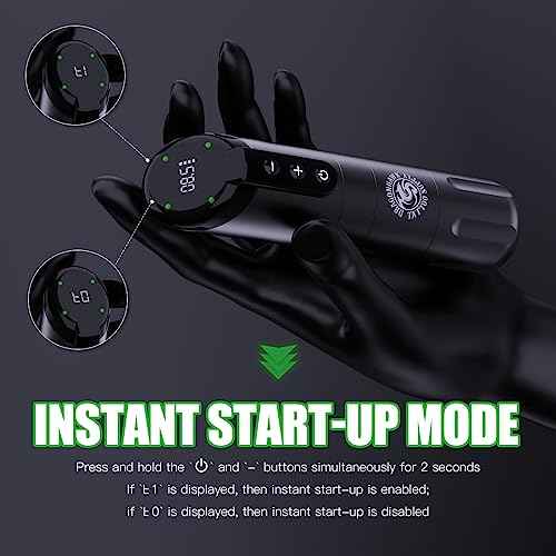 Dragonhawk Tattoo Gun Kit Wireless Beginner Tattoo Kit Complete Tattoo Machine Kit Big Screen Battery Power Supply