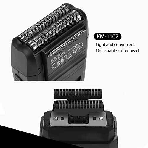 kemei Men's Reciprocating Cordless Razor Razor Electric Rechargeable Razor Precision Beard Sideburn Trimmer Razors Twin Blade Multifunction Grooming Razor¡¦