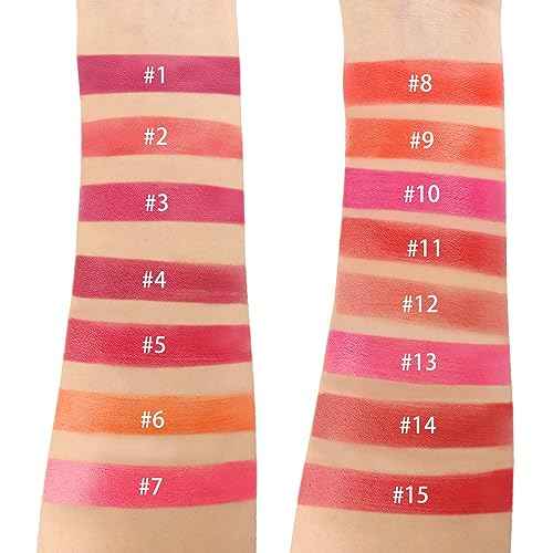 Kaely 15 Colors Lipstick Palette,Pro Lip gloss Lip Palette,Halloween Makeup Matte Red Lipstick for Women,labiales mate 24 horas originales matte larga duracion 24 Lip Stain Long Lasting Waterproof