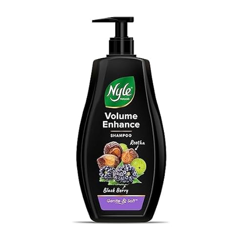 Nyle Naturals Volume Enhance Anti Hairfall Shampoo, With Reetha And Blackberry, Gentle and soft shampoo, PH balanced and Paraben free, 800ml