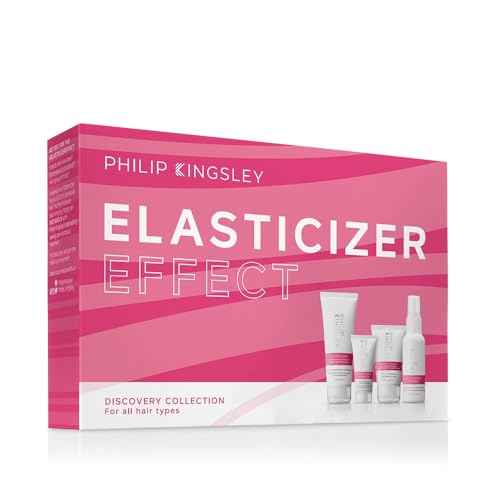PHILIP KINGSLEY Elasticizer Deep Conditioning Treatment Hair Care Kit - Repair Hair Mask, Booster, Leave-In Conditioner Spray and Styling Cream, Adds Bounce and Shine, for Dry Damaged Hair