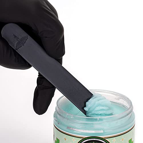 Jet Black Tattoo Tongue Depressor, Eco Friendly Tattoo Supplies, Individually packaged and EO Sterilized, Easy Transferring Ointments, 100 Count