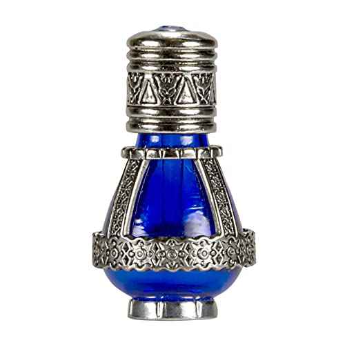 Spikenard Anointing Prayer Oil in Reusable Blue Cobalt Glass Vial 0.24fl.oz/7ml
