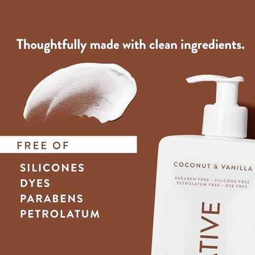 Native Body Lotion Contains Naturally Derived Plant-Based Moisturizers for Women and Men | Restores Dry Skin, Coconut & Vanilla, 16.5 fl oz