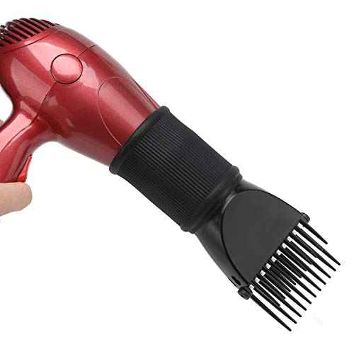 Segbeauty Blow Dryer Comb Attachment, Black Brush Attachments for Hair Dryer Concentrator Nozzle 1.69-1.76in and 2.12in, Pro Hairdressing Styling Salon Tool to Straighten Detangle Curly Natural Hair