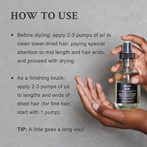 Davines OI Oil | Weightless Hair Oil Perfect for Dry Hair, Coarse & Curly Hair Types | Conrol Frizz | Soft, Shiny Hair