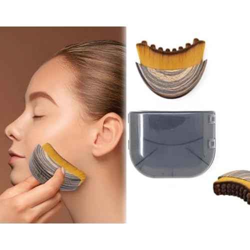 Lymphatic Contour Face Brush, The Lymphatic Drainage Massager for Face, Soft Dry Brushing Beauty Tool for Chin & Jawline Sculpting