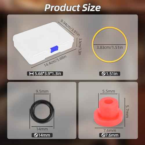 Tattoo Rubber Bands Tattoo Rubber Grommets Set Needle Tip Cleaning Brush Tattoo Wrenches Tattoo Ink Cups Tattoo Coil Machine Parts Supplies with Storage Box