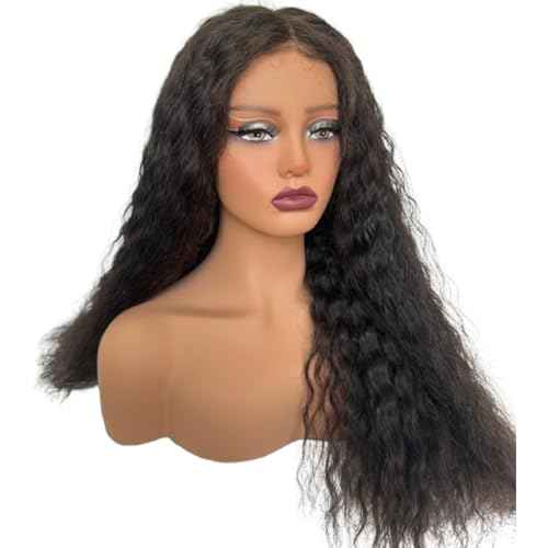 French Lace Frontal Hairpiece for men Natural Hairline V-Shape Replacement System Toupee for Men human hair #4