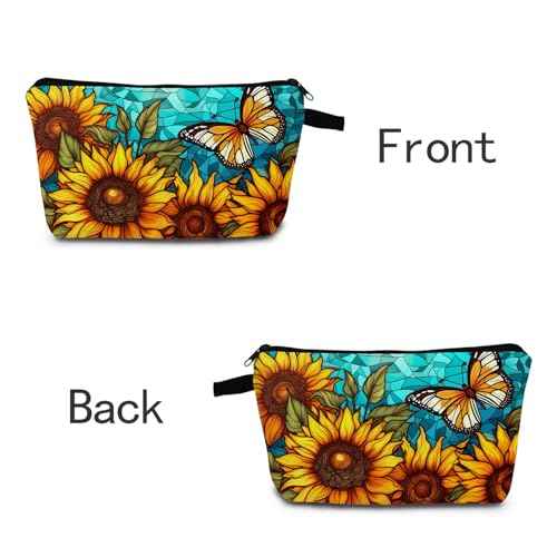Butterfly Makeup Bag Elegant 3D Flutter Design Cosmetic Pouch for Women Travel Toiletry Organizer Cute Butterfly Makeup Bag for Teens
