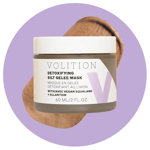 Volition Beauty Detoxifying Silt Gel?e Mask with Vegan Squalane + Allantoin 60ml/2oz - Detoxifies, Smoothes, Hydrates
