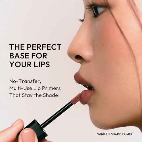 JAVIN DE SEOUL Wink Lip Shade Primer - All Day Top Coat, Smudge-Proof Base, Semi-Matte Long-Lasting Lip Primer (03 Neutral Terracotta)