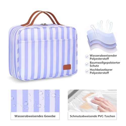 Hanging Travel Toiletry Bag for Women, Portable Toiletry Bag for Travel Size Essentials, Water-resistant Large Travel Makeup Bag with Hook for Toiletries, Cosmetics, Travel Accessories