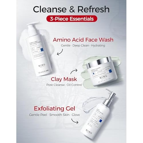 Skin Care Set: 8-Step Tembusu Essence Skincare Kit, Cleansing Hydrating Moisturizing Anti-Aging Gift Sets for Women ? Complete Daily Routine for Sensitive, Dry, Oily & Aging Skin