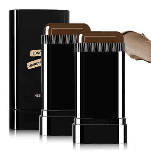2Pack Safe and Convenient Comb Hair Dye, Portable Hair Dye Comb For Gray Hair Coverage, Waterproof and Sweat-Proof, 2 in 1 Instant Dye, for Women & Men (BROWNISH BLACK)
