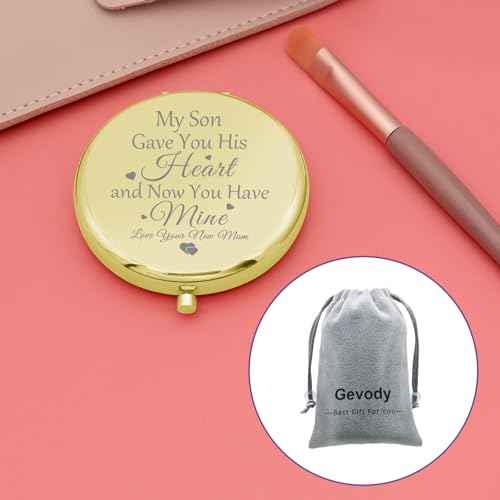 Daughter in Law Gift from Mother Compact Mirror Appreciation Gift for Daughter in Law Bridal Shower Presents for Stepdaughter from Mom Christmas Personal Makeup Mirror to My Girl Wedding Day Presents
