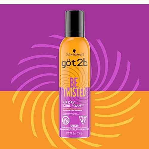 Got2b Be Twisted Air Dry Curl Foam, 8 oz