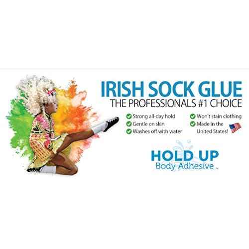 Premium ? Roll On Body Glue for Dancers, Compression Socks, Thigh Highs, Costumes, Cosplay & More ? Skin-Safe, Sweat-Resistant Adhesive ? 2 oz ? Made in The USA