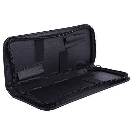 PU Leather Zipper Scissors Bag Pouch Box Hairdressing Scissors Tool Bag Hair Shear Scissors Bag Barber Pouch Cases Holster for Hairdressers