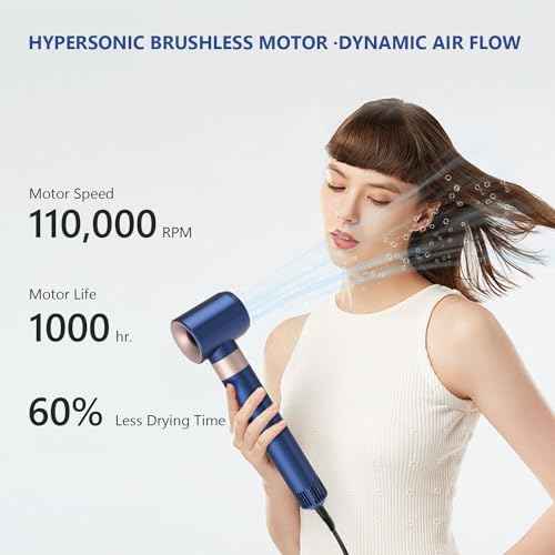 Hair Dryer Brush Professional Hair Multi-Stylers - MIRACOMB Ionic Hot Air Styling System with Auto Wrap Curlers, Brushless Motor, Intelligent Heat Control - Fast Drying - Versatile for All Hair Types