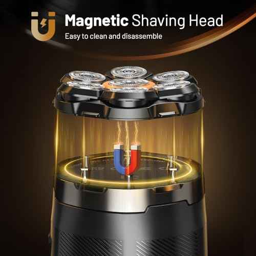 Head Shaver for Bald Men: 7D Electric Bald Razor - Waterproof Wet Dry Shaving - Professional Grooming Kit for Balder - Rechargeable Head Shavers for Scalp/Face/Beard