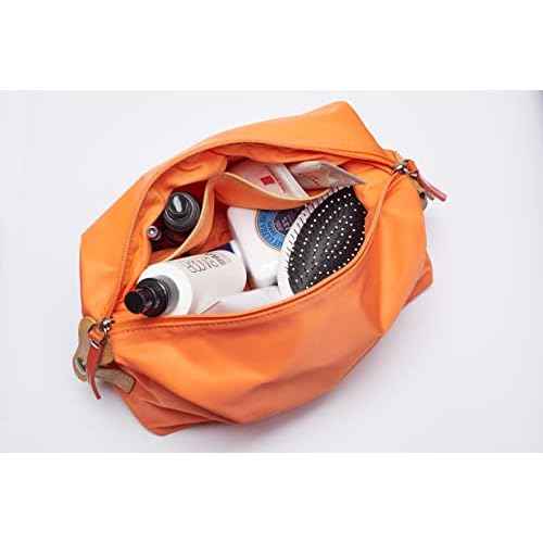 SWIMS Necessaire Lightweight Shave and Toiletry Bag, Dopp Kit, Bathroom Bag for Travel - Orange