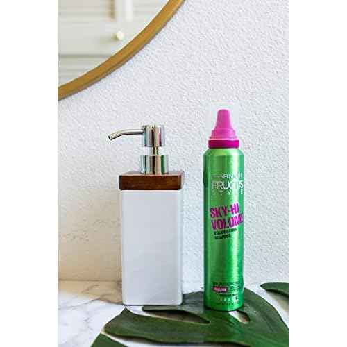 Garnier Fructis Style Sky-Hi Volume Mousse, Extreme Hold, 6.4 Oz, 3 Count (Packaging May Vary)