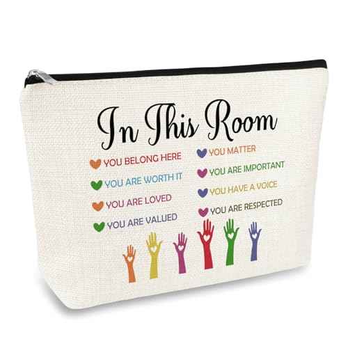 Inspirational Gifts for Family Positive Theme Makeup Bag for Women Encouragement Motivational Gift for Daughter Aunt Niece Sister Mom Cousin Grandma Christmas Birthday Gifts Travel Cosmetic Bag Pouch