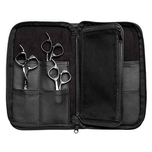 Fromm 8-Piece Zip Shear and Tool Case for Stylists and Barbers, Black, F1050