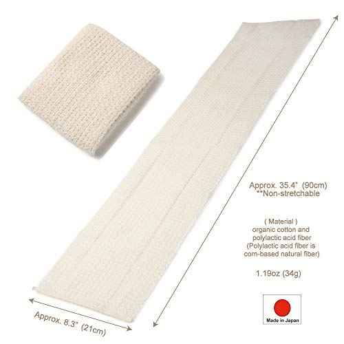 Exfoliating Washcloth [Made in Japan] Shower Back Scrubber, Natural Loofah