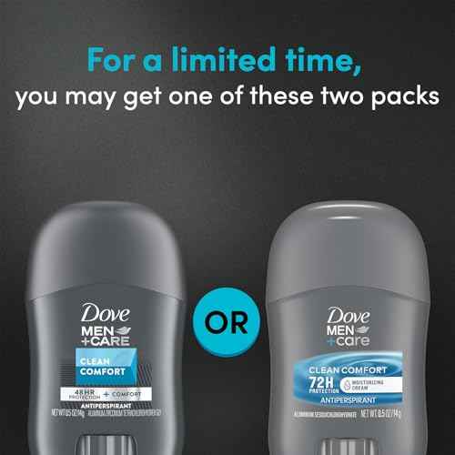 Dove Men+Care Clean Comfort Antiperspirant, 36-Pack ??Men¡¯s Mini Deodorant, Travel Size, Bulk, 72H Protection, 0.5 Oz Ea