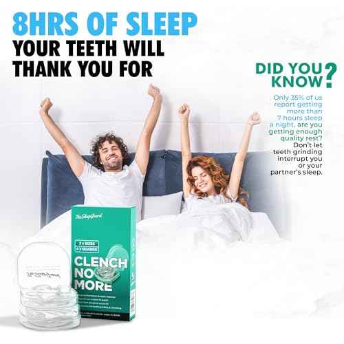 TheSleepGuard Mouth Guard for Clenching Teeth at Night [Pack of 4, Small & Large Sizes] ? Custom Night Guards for Teeth Grinding ? Nighttime Protection During Sleep for Men and Women