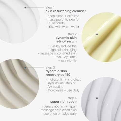 Dermalogica Skin Aging Solutions Kit, Anti Aging Skincare Set - Includes: Face Cleanser, Serum, Moisturizer with SPF, and Cream, Travel Size
