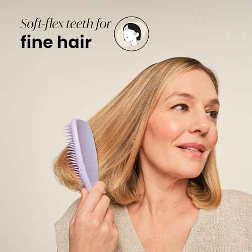 Tangle Teezer Fine & Fragile Ultimate Detangler Brush, Dry & Wet Hair Brush to Detangle & Reduce Breakage, Hypnotic Heather