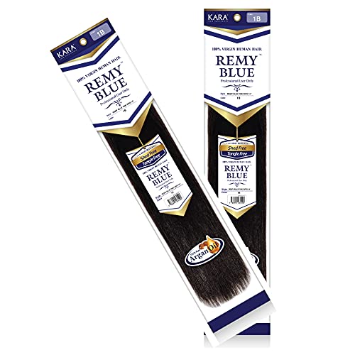 New Remy Yaky-Remy Blue 100% VIRGIN Human Hair Weave- Shed Free&Tangle Free (#1, 14¡° packs of 2)
