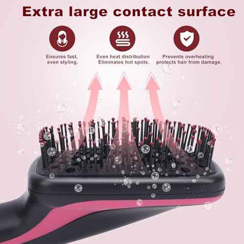 Sonew 2 in 1 Hair Dryer Brush & Straightener Brush, Hair Dryer and Styler, Negative Ion Blow Dryer Brush, Hot Air Brush Detangles, Dries, Smooths, Reduce Frizz & Static